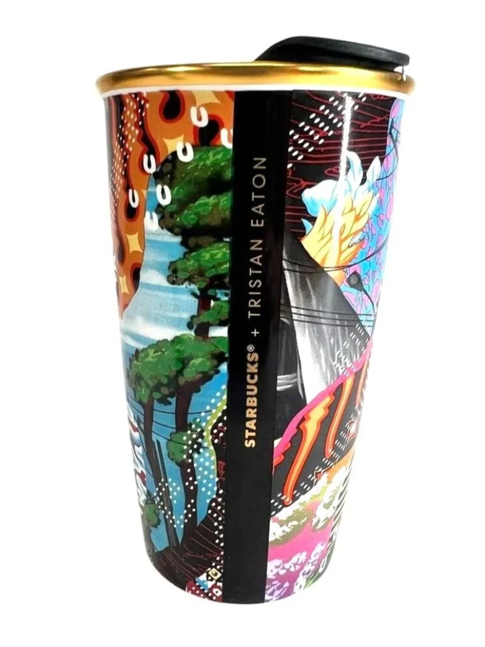 RARE!! Starbucks Tristan Eaton Limited Edition Sumatra Tiger Ceramic Mug 12 oz
